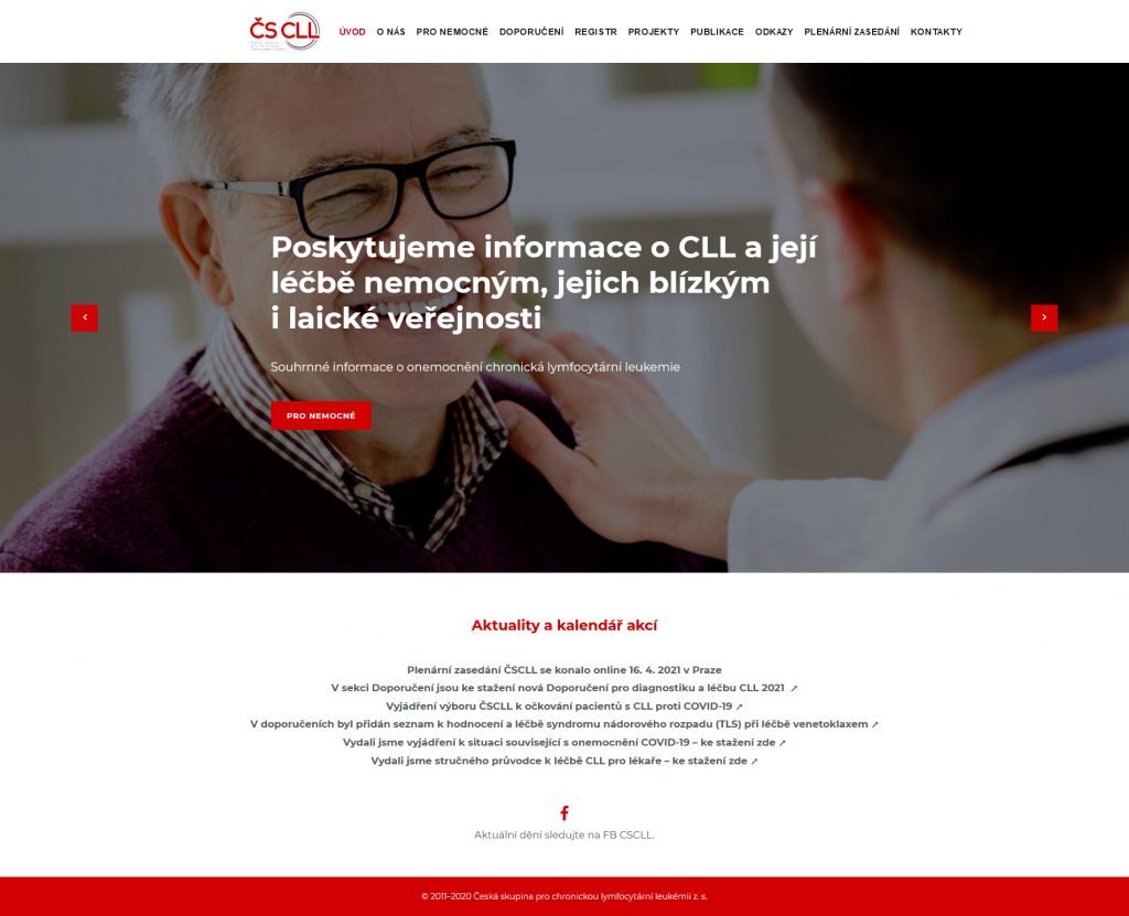Webové stránky ČS CLL